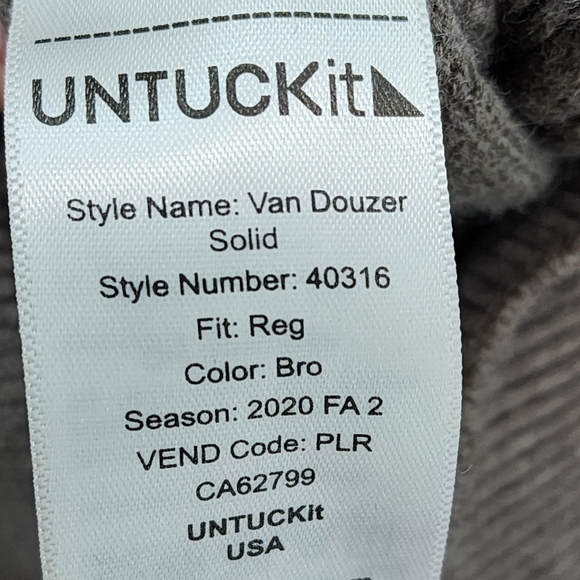 Untuckit Men's Shawl Collar Merino Wool Blend Sweater - L - Picture 7 of 7